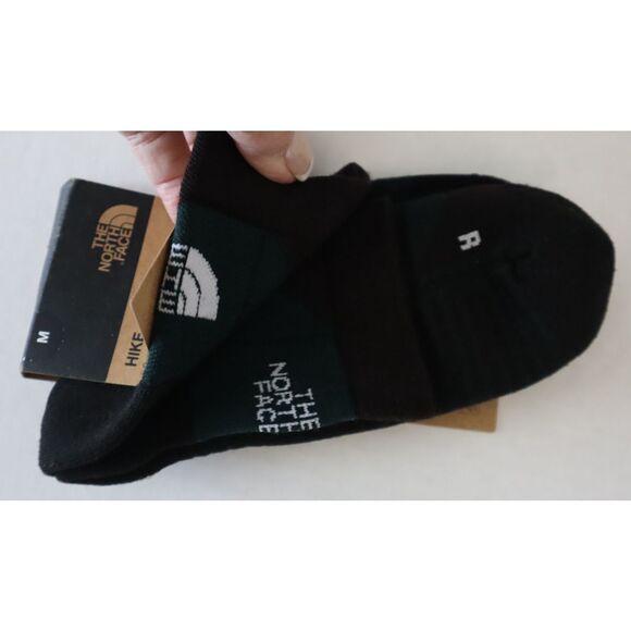 The North Face Men's 8.5-10 Women's 10-12 Pine Needle Green Hiking Quarter Socks - Picture 7 of 8
